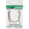 Przedłużacz kabla wentylatora InLine 3-pin Molex męski/żeński długość 0,60 m