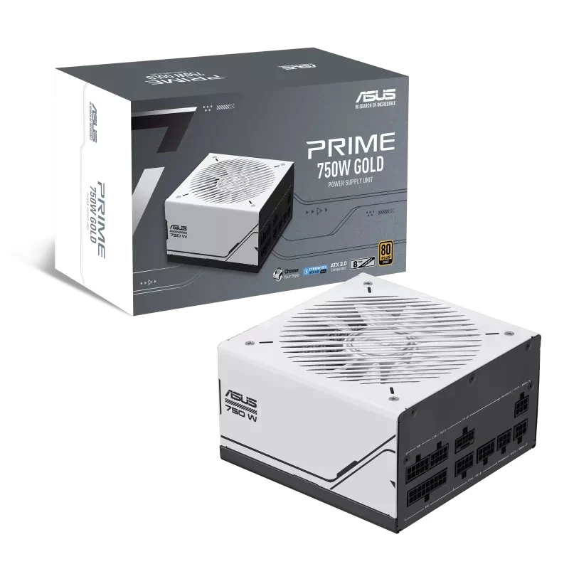 ASUS Prime 750W Gold (AP-750G) zasilacz 20+4 pin ATX ATX Czarny, Biały