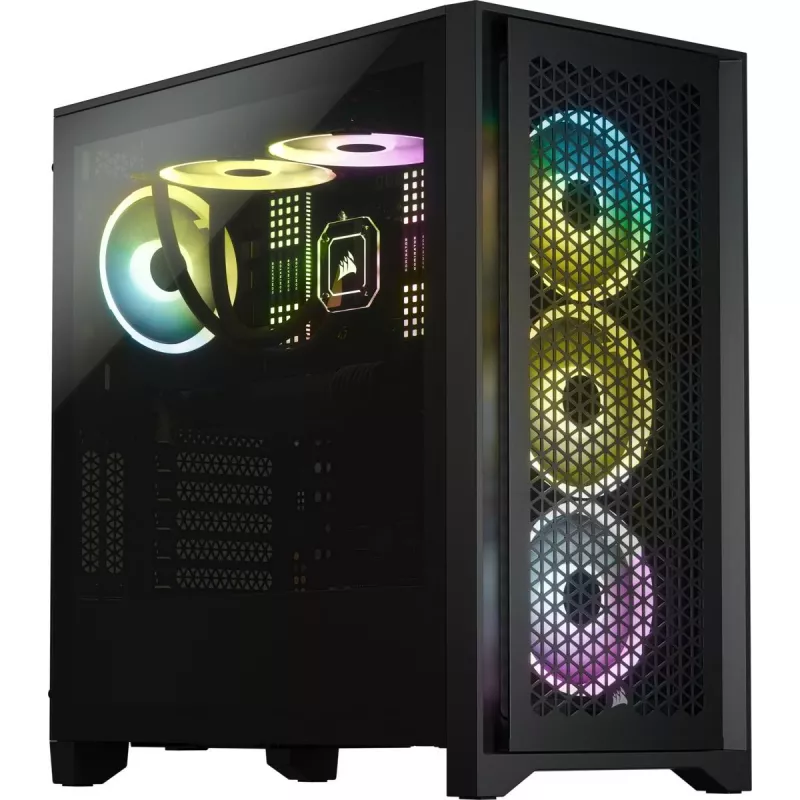 Obudowa midi tower CORSAIR - Icue 4000d RGB Airflow - Czarna