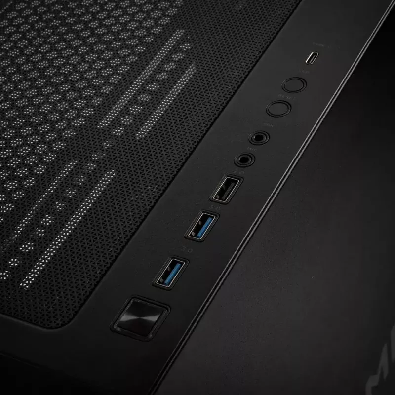 Obudowa PC Kolink Observatory Y AMD SE ARGB Midi Tower Czarna, Przezroczysta