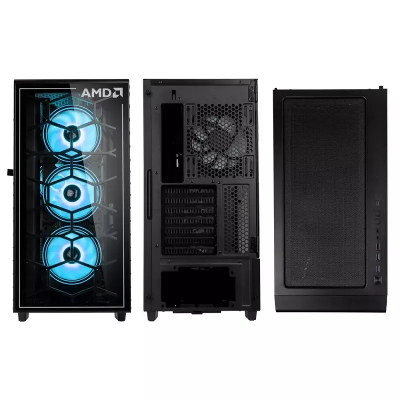 Obudowa PC Kolink Observatory Y AMD SE ARGB Midi Tower Czarna, Przezroczysta