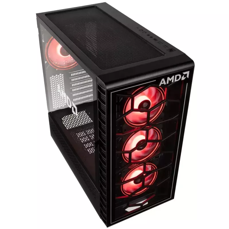 Obudowa PC Kolink Observatory Y AMD SE ARGB Midi Tower Czarna, Przezroczysta