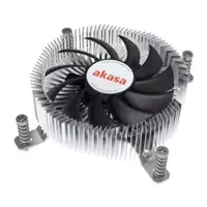 Chłodzenie procesora Akasa Al LGA1700 do Thin Mini-ITX — niskoprofilowy radiator aluminiowy