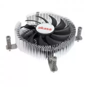 Chłodzenie procesora Akasa Al LGA1700 do Thin Mini-ITX — niskoprofilowy radiator aluminiowy