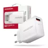Axagon ACU-QC19W ładowarka sieciowa 1x QC3.0/AFC/FCP/SMART 19W biała