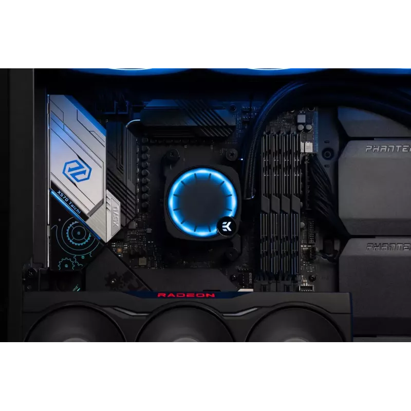 Chłodzenie cieczą EK Water Blocks Nucleus AIO CR360 Lux D-RGB 12 cm Czarny