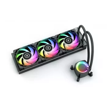 Chłodzenie cieczą EK Water Blocks Nucleus AIO CR360 Lux D-RGB 12 cm Czarny