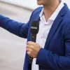 Ręczny mikrofon pojemnościowy RØDE Interview Pro — dookólny, 48 kHz/32-bit, 32 GB, bezprzewodowy, max 200 m, czarny