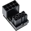 Wewnętrzny adapter zasilania InLine 180° ATX 8pin męski żeński czarny 26638E
