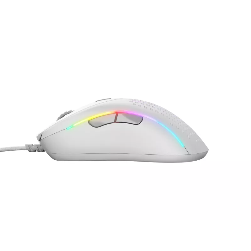 Glorious Gaming Glorious Model D 2 Wired - Matowy biały, Praworęczna, Optyczna, USB Type-A, 26000 DPI, Biały