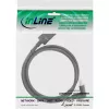 Kabel InLine DisplayPort 1.4, 8K4K, kątowy w dół, czarny/złoty, 3m