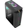 Aerocool GLADIATOR DUO ATX Gaming Case 3x ARGB 12cm Fans, Midi Tower, PC, Czarny, ATX, micro ATX, Mini-ITX, ABS, SPCC, Gaming