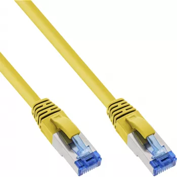 InLine Patch kabel S/FTP PiMF Cat.6A halogen free 500MHz żółty 3m