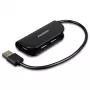 Axagon HUE-X4B koncentrator interfejsu USB 2.0 480 Mbit/s Czarny