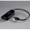 Axagon HUE-X4B koncentrator interfejsu USB 2.0 480 Mbit/s Czarny