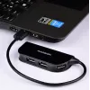 Axagon HUE-X4B koncentrator interfejsu USB 2.0 480 Mbit/s Czarny