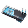Blok wodny + backplate Phanteks Glacier G40 Acrylic miedź Czarny Transparent