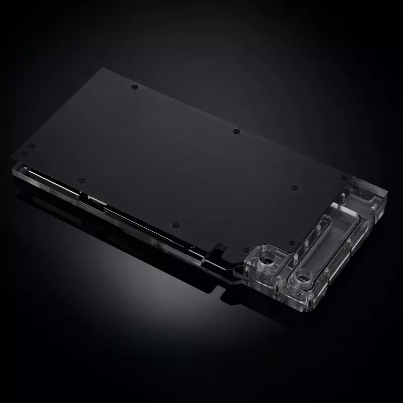 Blok wodny + backplate Phanteks Glacier G40 Acrylic miedź Czarny Transparent