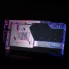 Blok wodny + backplate Phanteks Glacier G40 Acrylic miedź Czarny Transparent