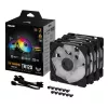 Wentylator ASUS TUF Gaming TR120 ARGB Reverse Triple Pack — 3×120 mm, 2200 obr./min, PWM, 2,75 mmH2O, 16 diod LED, czarny