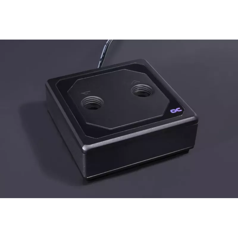Blok wodny Alphacool 13082 mosiądz miedź czarny 70 mm