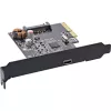 Karta interfejsu InLine, USB 3.2 Gen.2x2, 1x USB-C, PCIe x4, PCIe, niskoprofilowa, PCIe 4.0, 100 mm, 1,28 mm, 120 mm