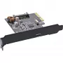 Karta interfejsu InLine, USB 3.2 Gen.2x2, 1x USB-C, PCIe x4, PCIe, niskoprofilowa, PCIe 4.0, 100 mm, 1,28 mm, 120 mm