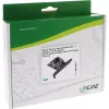 Karta interfejsu InLine, USB 3.2 Gen.2x2, 1x USB-C, PCIe x4, PCIe, niskoprofilowa, PCIe 4.0, 100 mm, 1,28 mm, 120 mm