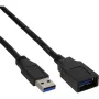 Kabel InLine USB 3.2 Gen.1 Typ A męski / Typ A żeński, czarny, 1m