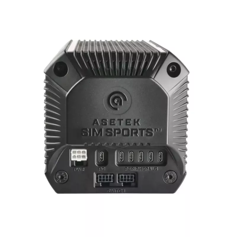 Baza kierownicy Asetek 40-020-0020003 — gamingowa baza kierownicy, 400 W, na PC, czarno-biała, 132×293×133 mm