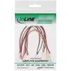adapter kablowyowy wentylatora InLine Y 3-pin Molex żeński / 6x 3-pin Molex męski