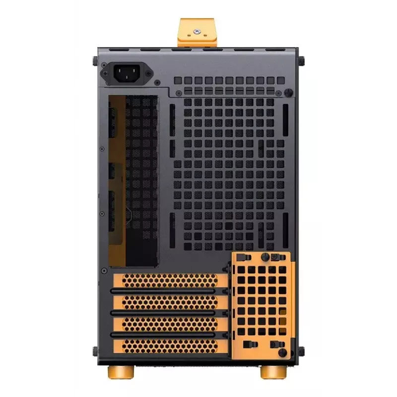 Obudowa komputerowa JONSPLUS MATX Handle Case Z20 - Czarno-Pomarańczowa