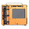 Obudowa komputerowa JONSPLUS MATX Handle Case Z20 - Czarno-Pomarańczowa