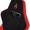 Fotel gamingowy Nitro Concepts S300 z obiciem materiałowym, regulowana wysokość 128–140 cm, szerokość oparcia 56 cm, siedzisko materiałowe (Czarny/Czerwony)