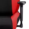 Fotel gamingowy Nitro Concepts S300 z obiciem materiałowym, regulowana wysokość 128–140 cm, szerokość oparcia 56 cm, siedzisko materiałowe (Czarny/Czerwony)