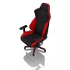 Fotel gamingowy Nitro Concepts S300 z obiciem materiałowym, regulowana wysokość 128–140 cm, szerokość oparcia 56 cm, siedzisko materiałowe (Czarny/Czerwony)
