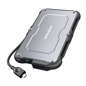Obudowa HDD/SSD GRAUGEAR G-2502-C-10G 2.5 cala Czarna Stal 6TB