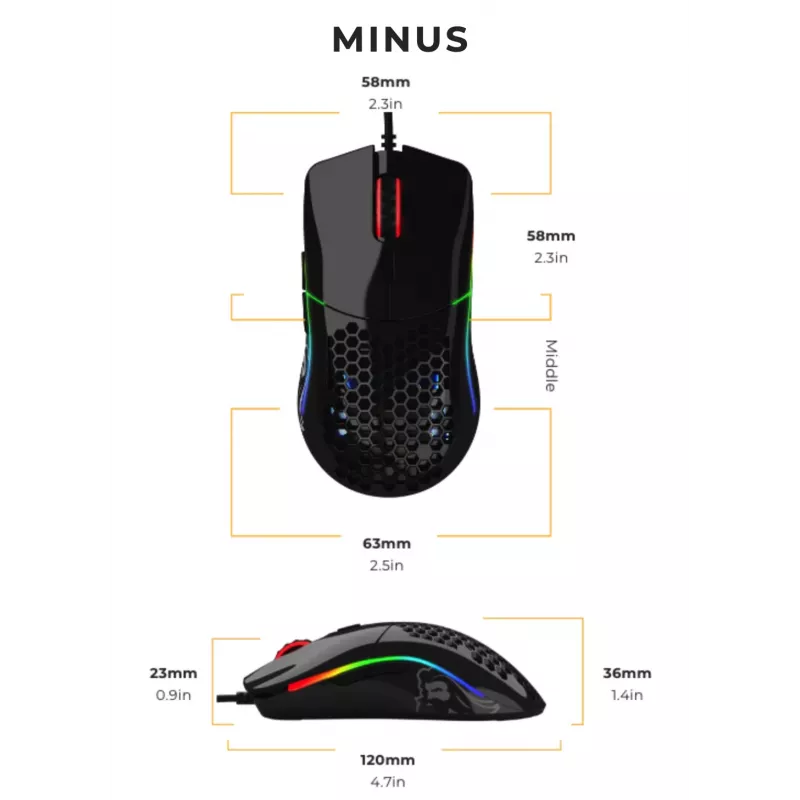 Glorious Gaming Glorious Model O- mysz Glossy (czarny)
