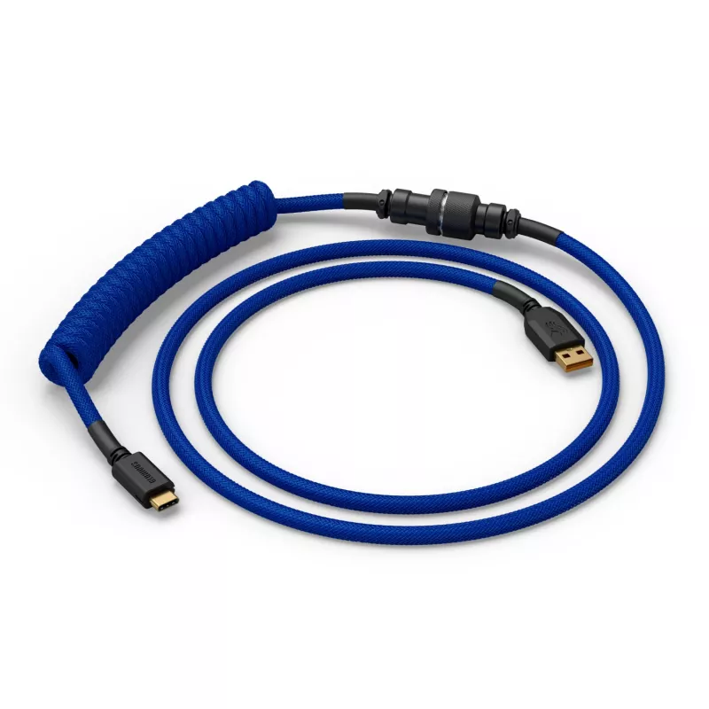 Zwinięty kabel USB GLORIOUS do klawiatur mechanicznych, GMMK Cobalt niebieski GLO-KB-ACC-CBL-COIL-CBLU