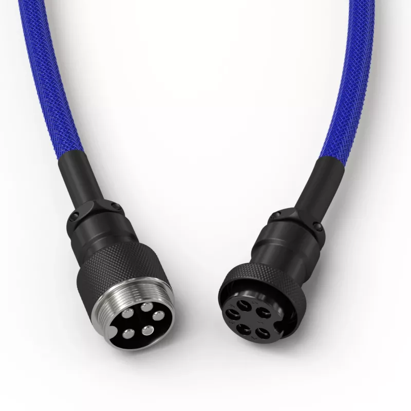 Zwinięty kabel USB GLORIOUS do klawiatur mechanicznych, GMMK Cobalt niebieski GLO-KB-ACC-CBL-COIL-CBLU