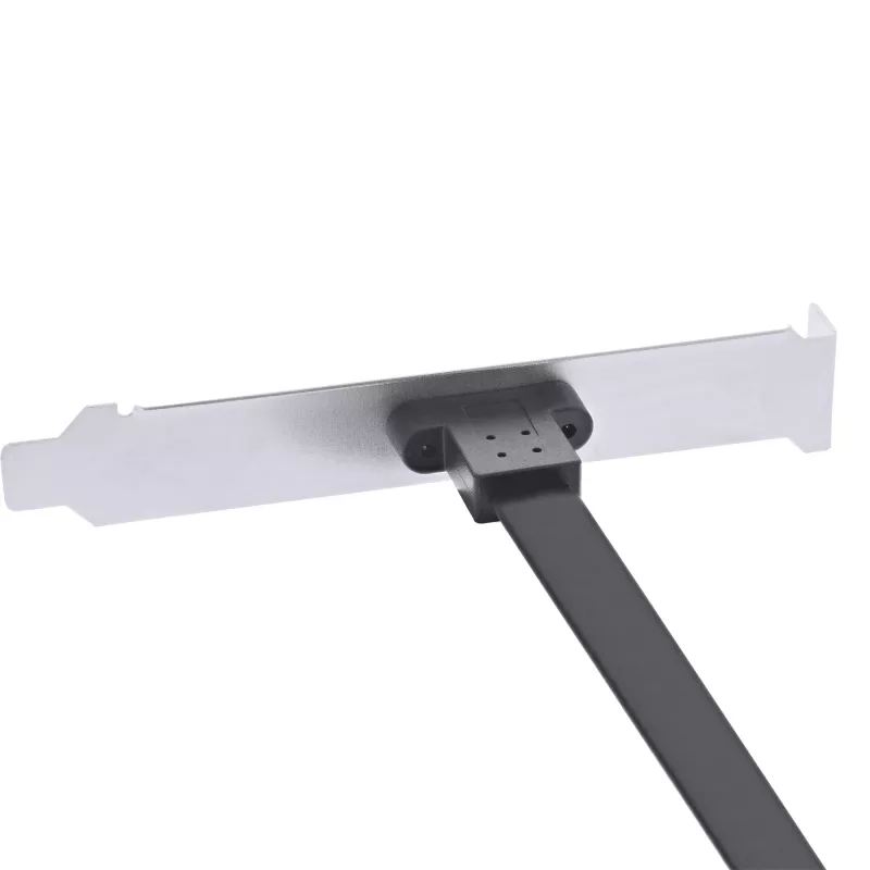 Wspornik gniazda PCI InLine, USB-C na wewnętrzny panel przedni USB 3.2 Key-A, 0,3 m