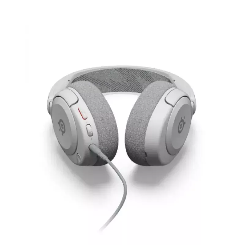 Zestaw słuchawkowy STEELSERIES Arctis Nova 1 przewodowy 3,5 mm, binauralny, biały, kabel 1,2 m, odłączany, mikrofon na wysięgniku
