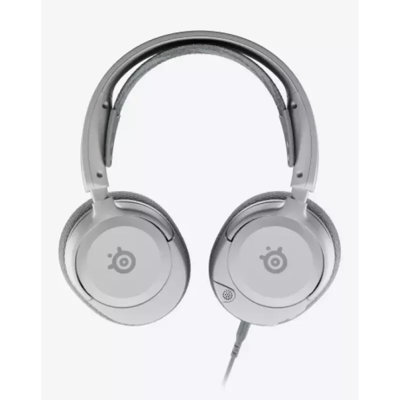 Zestaw słuchawkowy STEELSERIES Arctis Nova 1 przewodowy 3,5 mm, binauralny, biały, kabel 1,2 m, odłączany, mikrofon na wysięgniku