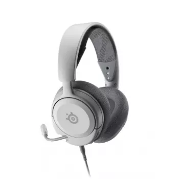 Zestaw słuchawkowy STEELSERIES Arctis Nova 1 przewodowy 3,5 mm, binauralny, biały, kabel 1,2 m, odłączany, mikrofon na wysięgniku
