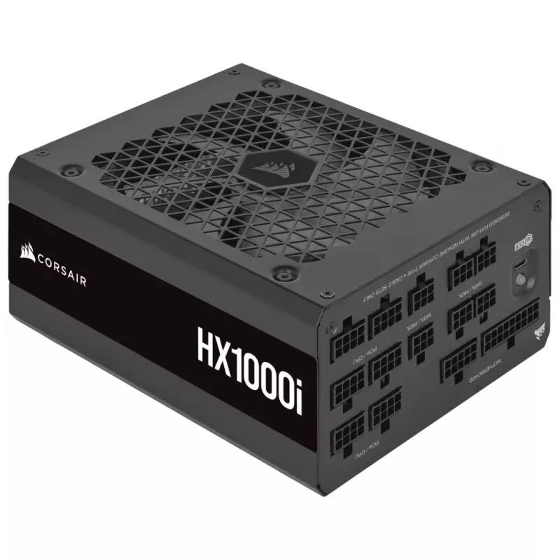 Zasilacz CORSAIR - 1000 W - Hx1000i - W pełni modułowy, ultracichy, platynowy ATX, PC (UE)