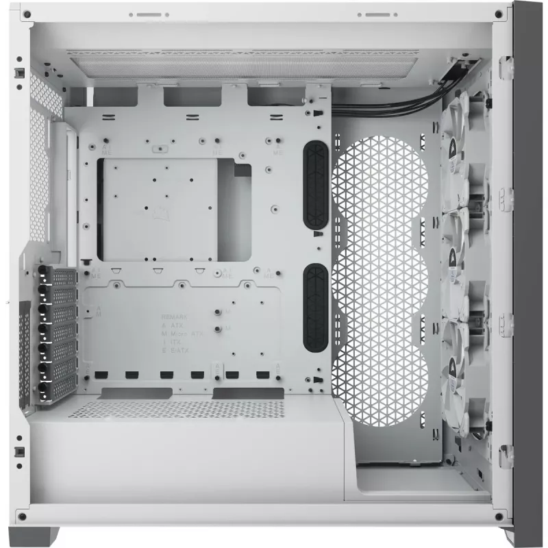 Obudowa CORSAIR iCUE 5000X RGB - Mid-tower ATX z hartowanym szkłem - Biała