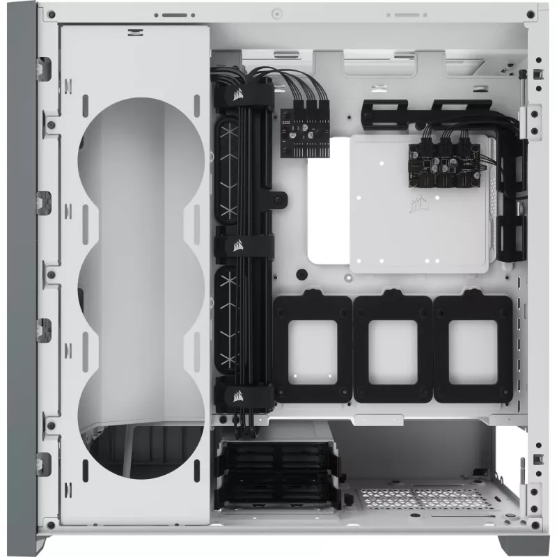 Obudowa CORSAIR iCUE 5000X RGB - Mid-tower ATX z hartowanym szkłem - Biała