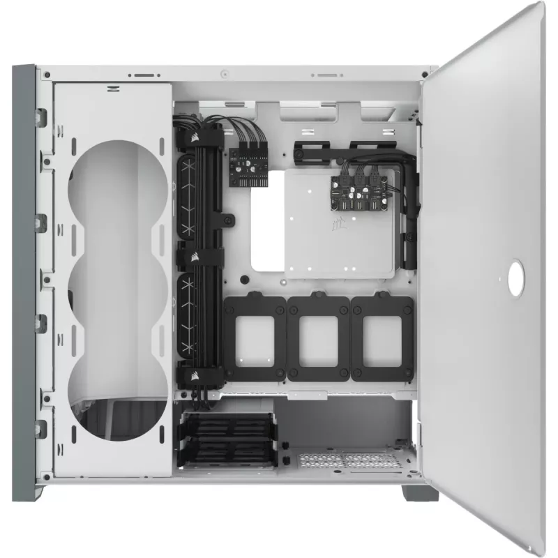Obudowa CORSAIR iCUE 5000X RGB - Mid-tower ATX z hartowanym szkłem - Biała