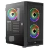 AeroCool Graphite v3 (Graphite-G-BK-v3) ACCM-PB24133.11 obudowa Midi Tower, ATX/MicroATX/Mini-ITX, boczny panel ze szkła hartowanego, bez zasilacza, czarna