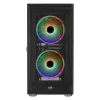 AeroCool Graphite v3 (Graphite-G-BK-v3) ACCM-PB24133.11 obudowa Midi Tower, ATX/MicroATX/Mini-ITX, boczny panel ze szkła hartowanego, bez zasilacza, czarna